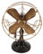 DECHOUS Vintage Table Decor Fan Modeling Ornament Metal Fan Adornment Iron Art Decoration