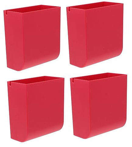 OSOLADY 4stücke Teiliges Wandmontierter Fernbedienungs-organizer Mit Selbstklebendem Design Multifunktionale Aufbewahrungsbox Für Tv-fernbedienungen Handys Und Alltagsgegenstände