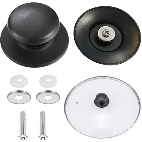 Set of 2 pot lid handles, pot lid handle, lid knob, bakelite lid handles, universal lid knob, bakelite replacement lid knobs, pot handles suitable for pan lids with hole, casserole, replacement knobs