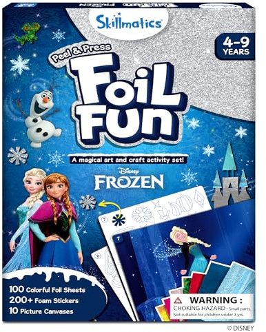 Skillmatics Foil Fun Disney Frozen, Foil Art & Craft Kit, Gift for Kids