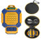AMICROSS Wearable Bluetooth Speaker, IP56 Waterproof Clip On Wireless Portable Speaker with Magnetic Clip-On and Built-in Mic for Hands-Free Music/Calls HD Audio for Outdoor/Gym/Work, Yellow