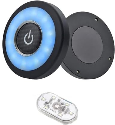 CiCixixi 3 Farbe Auto LED Nachtlicht Kofferraum Lichte, Magnetisch Dimmbar USB wiederaufladbar Licht für Car Schrank Wand Lager Wohnwagen Zimmer +1 X Atmosphäre Licht (Weiss/Kalt Weiss/Blau)