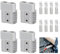 4 Pièces Anderson Connecteur Batterie 50A 600V, Connexion Rapide Prise avec 8 Broches Terminales, Kit Connecteur Voiture, Prise de Batterie Électrique pour Van Voiture Moto Bateau Camion