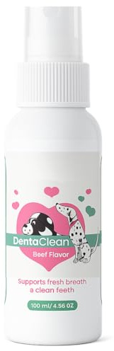 Dentaclean Spray for Dogs & Cats – No-Brush Plaque & Tartar Remover – Natural Breath Freshener – Supports Gum Health (1)