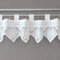 heimtexland Häkelgardine in weiß Landhaus Scheibengardine HxB 30x150 cm mit Häkelspitze Gardine Schlaufenbistro m. Borte gehäkelt Shabby Chic Typ521