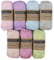Häkelgarn Set Häkelwolle Baumwolle Scheepjes Catona #3 pastell | 350g Baumwollgarn zum Häkeln und Stricken | 100% Baumwolle