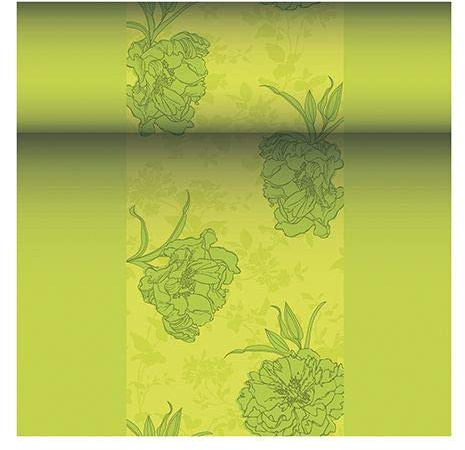 PAPSTAR Tischläufer, stoffähnlich, PV-Tissue Mix ROYAL Collection 24 m x 40 cm grün Thalia 87757 Tissuetischläufer Premium stoffähnlich Muster Motiv
