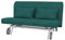 Soferia Kompatible Ersatzbezug fur PS 2er-Bettsofa, Stoff Majestic Velvet Aquamarine (FLECKENABWEISEND und WASSERABWEISEND), Türkis