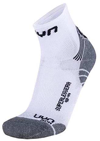 UYN SUPERLEGGERA HERREN RUNNINGSOCKEN, weiß, 42/44