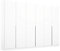Rauch Möbel Alabama Schrank Kleiderschrank Drehtürenschrank Weiß 6-türig inklusive Zubehörpaket Basic 3 Kleiderstangen, 6 Einlegeböden BxHxT 271x229x54 cm