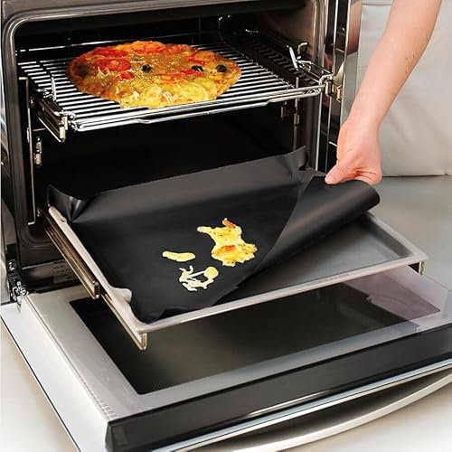 Hagen Grote Backofen-Schutzmatte, 40 x 50 cm, zuschneidbar, für alle Herdarten, mikrowellengeeignet, beidseitig nutzbar, bis 260 °C