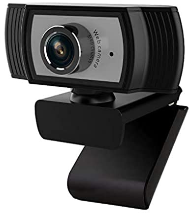 Heden Webcam HD, Appels et Enregistrements Vidéo Full HD 1080p, Gaming Stream, Deux Microphones, Petite, Agile, Réglable, PC/Mac/Portable/Tablette/Chromebook - Noir