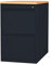 Lüllmann Büro Standcontainer Bürocontainer mit Hängeregistratur für DIN A4 Hängemappen Maße: 75x46x79cm Schwarz/Buche-Dekor 509101