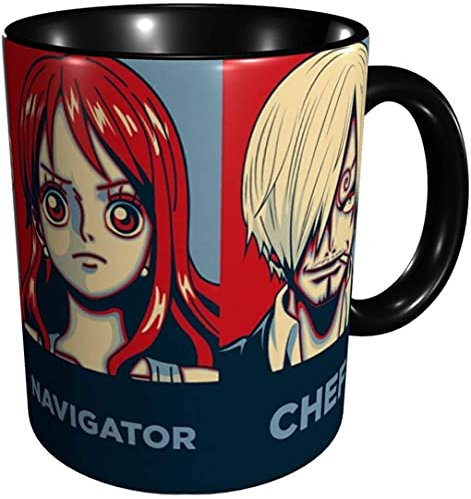 One Piece Anime 11 oz Coffee Mug Ceramics Tea Cup, Suitable for Microwave