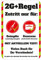 BIKE-label Corona Aufkleber 2G Plus Regel Zutritt für Genesene Geimpfte getestet 130 x 195 mm 900239