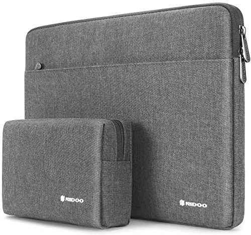 NIDOO 13 Inch Laptop Sleeve Case - Computer Notebook Bag for 13 MacBook Air / 13.5 Surface Book / 13.3 ThinkPad L380 L390 Yoga / 13.9 Yoga C930, Grey