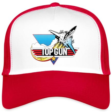 Spreadshirt Top Gun Fighter Kampfjet Logo Trucker Cap