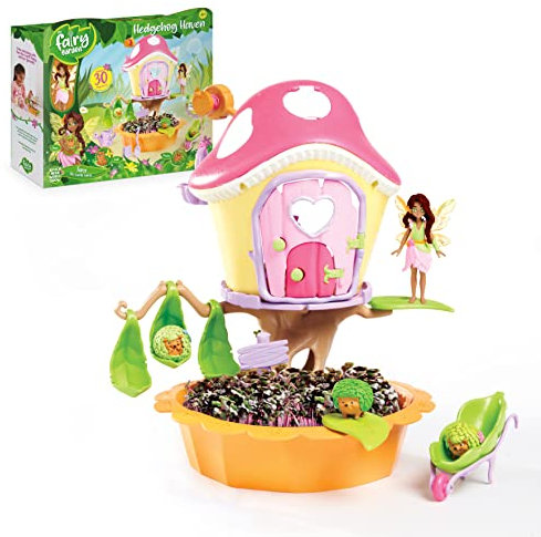 My Fairy Garden Hedgehog Haven Playset | Grow & Accessorize Your Magical Fairy Garden | Comes With 30 Pieces Including Red Cabbage Seeds & A Fairy Field Guide | For Ages 4+