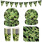 Hoshisea 65 Stück Camouflage Pappteller Set, Camouflage Partygeschirr, Camouflage Party Dekorationen, für Camo-Geburtstagsfeier, Camo-Themenparty, Tarnung Dekoration