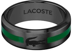 Lacoste Ring für Herren Kollektion BASELINE mit Schwarzer Ionenbeschichtung (IP) - 2040084H