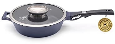 LAGUIOLE - Sauteuse 24 cm amovible noir anti-adhésif Bleu Diamond induction
