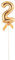 PARTY DISCOUNT NEU Kuchen/Cake-Topper Mini Ziffer am Stab, 9 cm, Zahl 2, Gold, Stab ca. 15cm