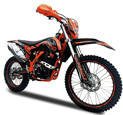 RV-Parts 250ccm Dirtbike Vollsross Enduro Pitbike Crossbike Cross 26PS 21/18 Zoll Orange