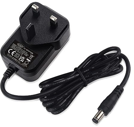 12V 2A Power Supply Adapter 3M, AC/DC Adapter 100-240v 50/60hz to 12V, 5.5 x 2.1mm Jack Switching Power Adapter for Security Camera,LED Strip Lights,Audio/Video,Router,TV Box,Black,10ft (Certified)