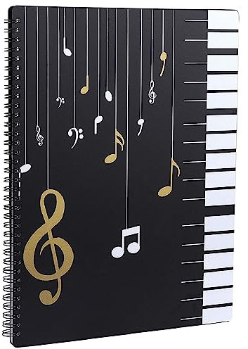 GOOGIT Musiknotenordner mit Einkaufstasche Federmäppchen Federmäppchen Schreibwaren Schule, Notenhalter, ordner