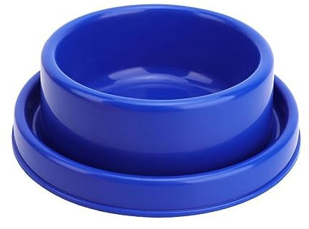 GRPET Gamelle anti-fourmis pour chien chat chiot gamelle ronde anti-déversement pour petits animaux Bleu