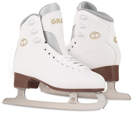 GRAF Kunstlauf Schlittschuhe Tango V2 gepolsterter Schlittschuh Zacken 39)