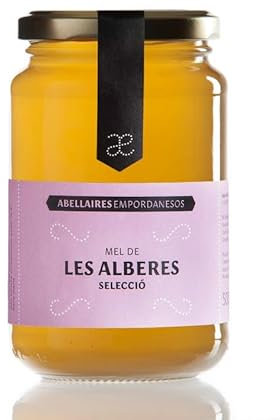 Miel pura de abeja Paraje Natural les Alberes. Origen Alt Empordà, Cataluña, España. 100% natural, artesana y sin pasteurizar. Miel directa del apicultor. (Tarro cristal 250 gr.)