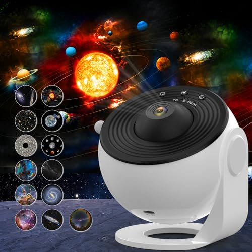 Galaxy Projector for Bedroom,13 in 1 Planetarium Star Projector Galaxy Light,Ceiling Night Light Milky Way Mood Lighting with Timer,LED Space Galaxy Lamp Bedroom Room Decor for Adults Kids