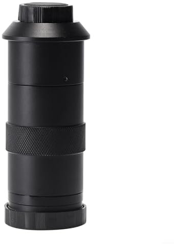 Digital Camera Microscope Lens, CS C-Mount Microscope Camera Zoom Monocular Magnifying Glass Lens For Video Microscope Camera(8X-130X)