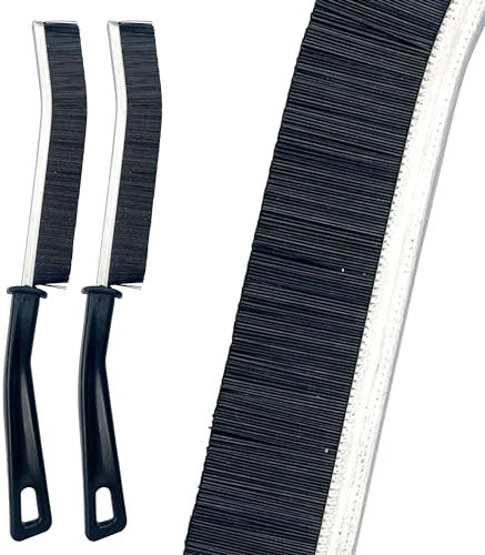 Crevice Cleaning Brush – Pack of 2 Gap Cleaning Brush Hard Bristle Crevice Thin Brush for Cleaning Home Kitchen Bathroom Door and Window Groove Small Spaces Narrow Corners