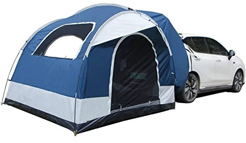 Auto-Markise, Sonnenschutz, universelles Campingzelt, tragbar, wasserdicht, Dachzelt, Auto-Überdachung für SUV, Minivan, Schrägheck, Camping, Outdoor-Reisen, 3–4 Personen, blau, 250 x 250 x 200 cm