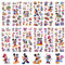 Minnie Maus Sticker für Kinder-12 Blätt Mickey Mouse Sticker Vinyl 3D Puffy Aufkleber Mädchen Wasserfest Geschwollen Sticker Deko Set Mitgebsel Kindergeburtstag für Laptop Skateboard Scrapbook Gepäck