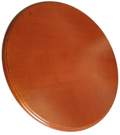WInara Holz Lazy Susan drehplatte, 60-100cm Esstisch Drehteller, großes drehbares Tisch Serviertablett for Küche, Runder Servierplatte for Tischdekoration(Begonia,60cm/24)