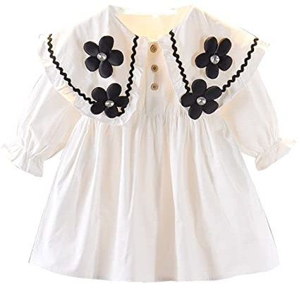 Mädchen Stereoskopische Großes Kleid Mode Perle Plissee Kleid Badminton Mädchen