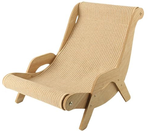 Vibhgtf Strandkorb für Haustiere – Kratzbett für Katzen, stilvolle und robuste Katzenliege | Katzenschaukelstuhl, multifunktionaler Strandstuhl, haustierfreundlich