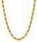Supcare Rope Chain for Men, 6mm Gold-Plated Twist Rope Chain in 316L SS, Hand Polished and Maintenance Free, 24 Men's Necklaces with Gift Box, Unisex Gift (Gold/Silver/Black)