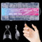 600Pcs Short Almond French Acrylic Nail Tips Pre-Buff Frosted Half Cover False Nails for Gel Extensions Clear Fake Nails for nail Extensions Salon Nails 12 Sizes Almond Nail Tips