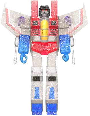 SUPER7 Transformers Reaction Figures Wave 08 - Ghost of Starscream (Translucent Glitter) Action Figure