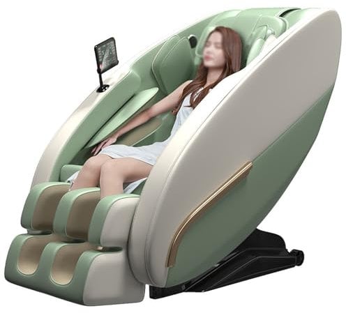 XUEBMA Massage Chair, Ergonomic SL Dual Track Shiatsu Massage Full Human Wrap Airbag With Bluetooth AI Control Heating Function
