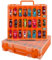 Xuerdon Spielzeugauto Aufbewahrungskoffer für Matchbox Cars. Holder Behälter Tasche für LOL Überraschungspuppen/für Shopkins mit 48 Fächern Doppelseitig-Orange (nur Box)