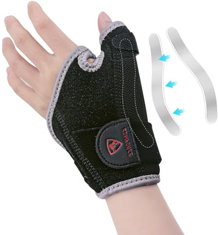 COMFORCE Daumenbandage und Handgelenkstütze für Links, Breathable & Soft Thumb Splint, ganztägig tragbare Daumenorthese bei Arthrose, Sehnenscheidenentzündung, Schnappdaumen, für Männer Frauen
