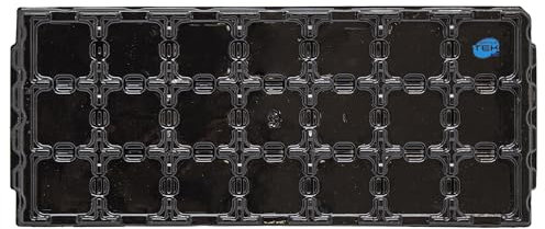 SIMPLETEK - Blister Raccoglitore Tray Retail Nero Antistatico Impilabile Per 25 CPU Processori LGA 1156 1155 1150 1151 1200 | 21 Slot da 37,5 mm X 37,5 mm | 500212706 (Ricondizionato)
