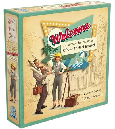 Blackrock Games Welcome to Your Perfect Home Gesellschaftsspiel, ideal in der Gruppe, von 1 bis 6 Spielern und älter, ab 10 Jahren, taktisch und schnell, ideal für Freunde