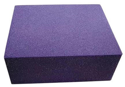 perfk Snowboard-Gummy-Stein, Entgratungsstein, Ski-Gummy-Stein, Kantenschleifstein, Gummiblockstein zum Entfernen von Rost und Graten, Polieren, Lila 240er Körnung