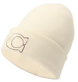 Coach Herren Varsity C Beanie-Mütze, Kreide, Einheitsgröße